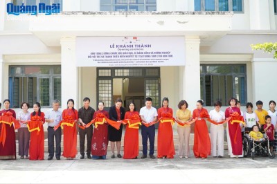 Lễ Khánh thành khu tăng cường chăm sóc, giáo dục và hướng nghiệp “Trạm vui” cho trẻ khuyết tật tại Trung tâm công tác xã hội Kon Tum