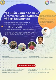 THÔNG BÁO CHƯƠNG TRÌNH TẬP HUẤN NÂNG CAO NĂNG LỰC  THỰC HÀNH ĐÁNH GIÁ TRẺ EM CÓ NGUY CƠ